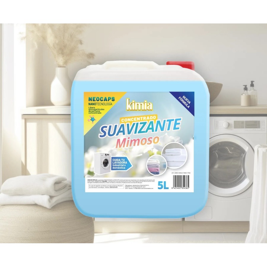 SUAVIZANTE CONCENTRADO KIMIA SPRING BLOOM 4,8Kg 90LAVADOS