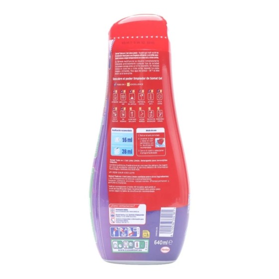 Somat Todo en 1 Pack de 2 Geles Lima Limón Detergente Lavavajillas 40 