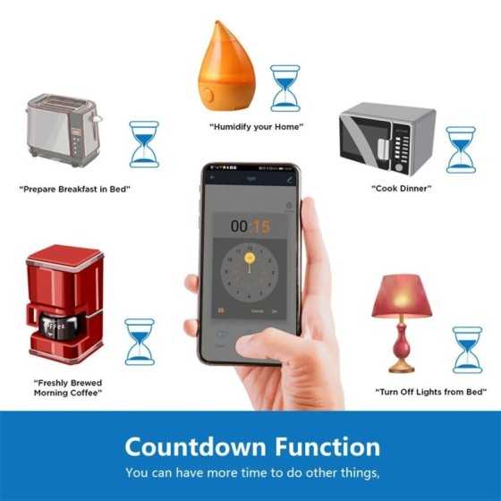 Enchufe inteligente WiFi con Monitor de potencia, enchufe europeo de 1