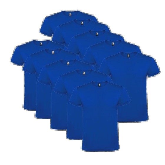 ROLY - Pack 10 Camisetas Básicas Unisex - 10 Camisetas Algodón Manga C