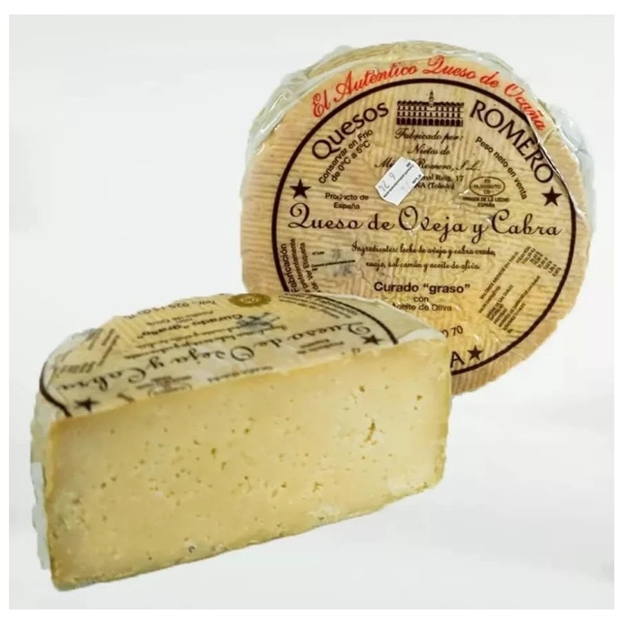 QUESO ROMERO OCAÑA para paladares exquisitos, graso, mantecoso, con pi