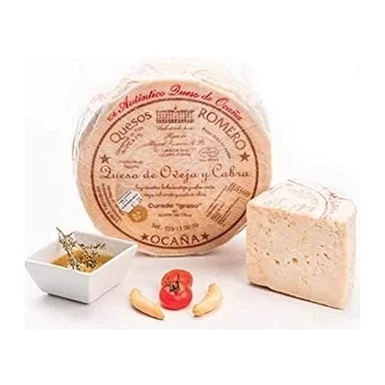 QUESO ROMERO OCAÑA para paladares exquisitos, graso, mantecoso, con pi