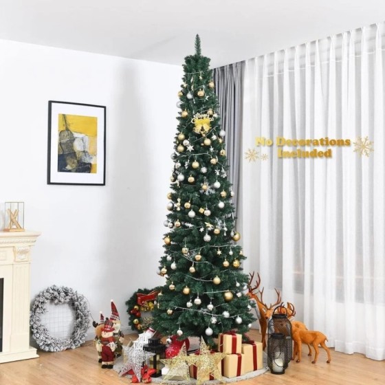 Árbol Navidad Delgado SLIM 150,180 Y 210 CM Medidas Ancho y Ramas Abaj Árbol Navidad Delgado SLIM 150,180 Y 210 CM Medidas Ancho y Ramas Abaj