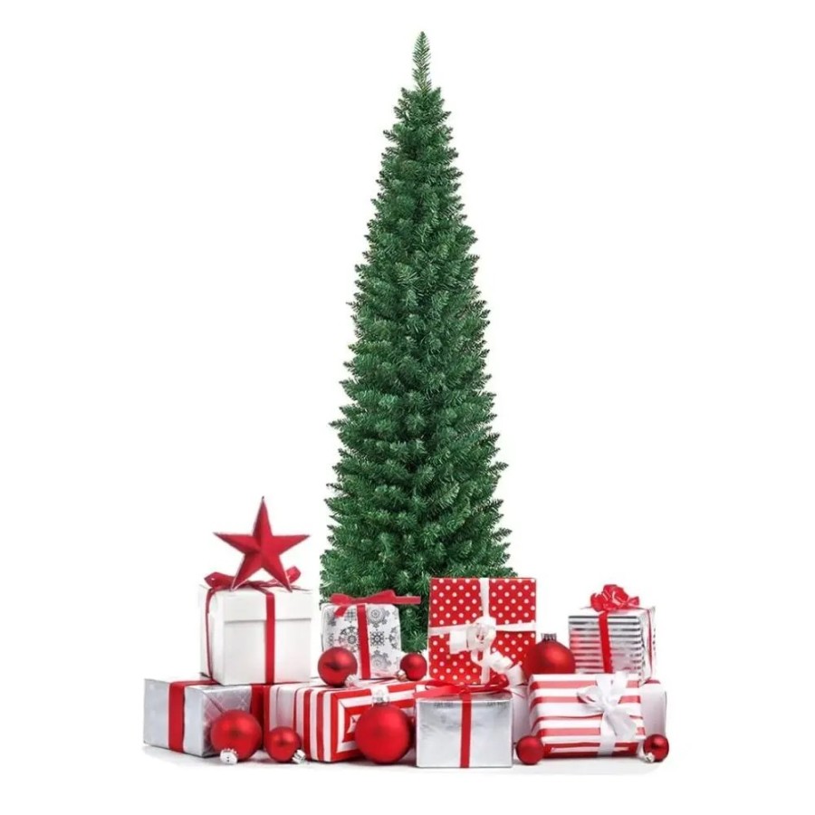 Árbol Navidad Delgado SLIM 150,180 Y 210 CM Medidas Ancho y Ramas Abaj