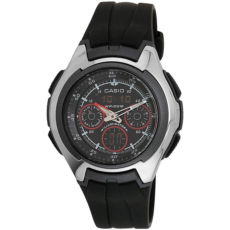 Casio Aq-163w-1b2 Reloj Para Para Chico Color Negro