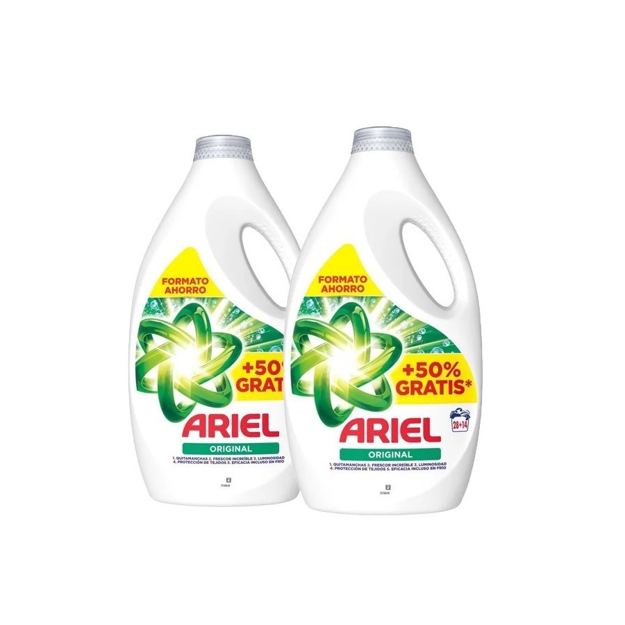 Ariel Original Detergente Líquido 42 Lavados o 84 Lavados : Jabón Con 
