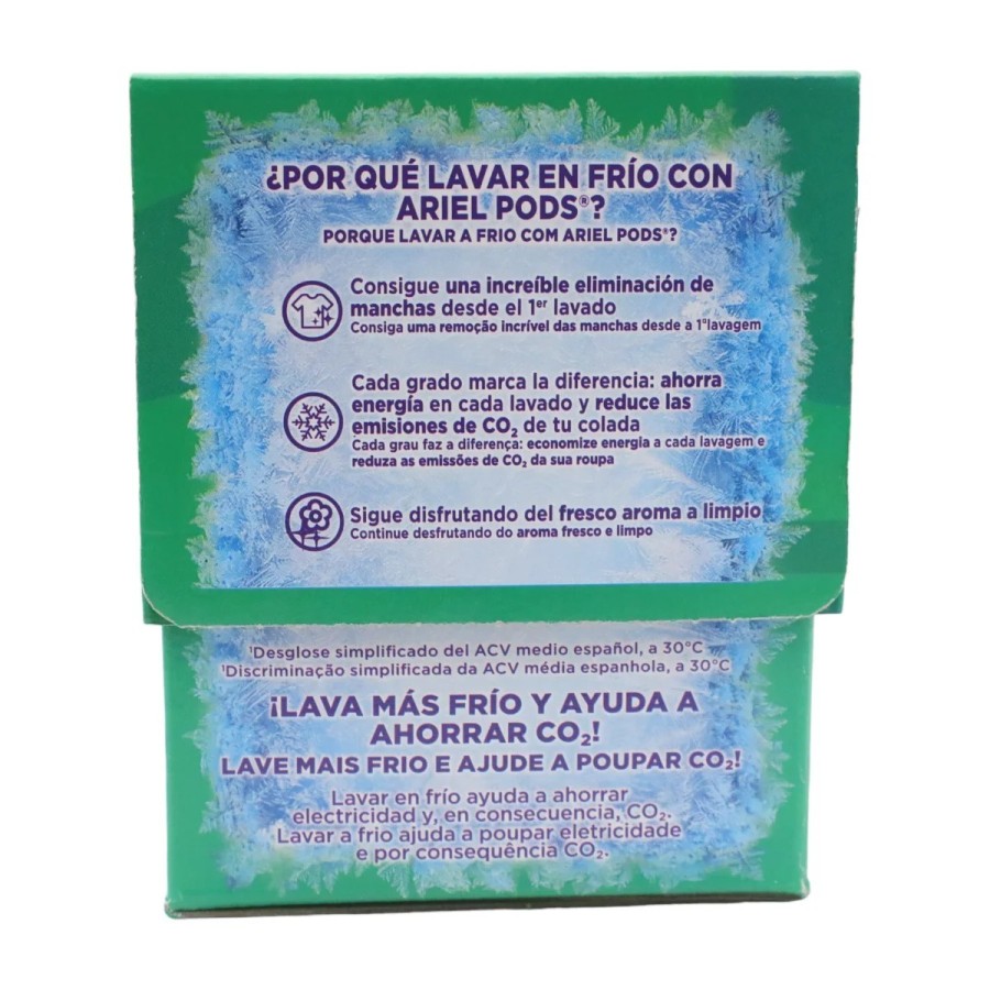 ARIEL Detergente cápsulas pods extrapoder 54 lavados 2 x 19+8 - El env