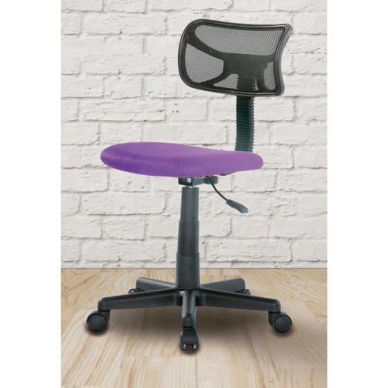 Silla de estudio infantil SOF6 - color de asiento violeta - estructura
