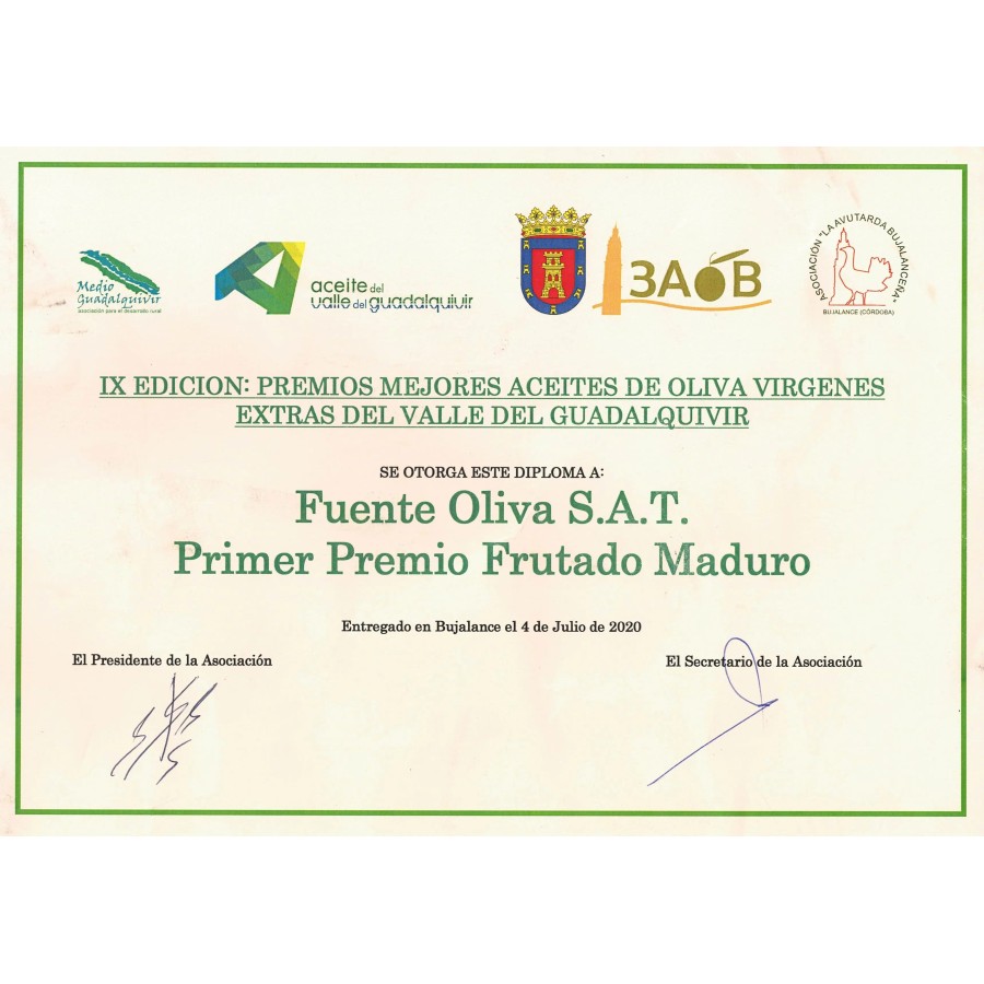 Fuenteoliva Aceite de Oliva Virgen Extra 5 Litros