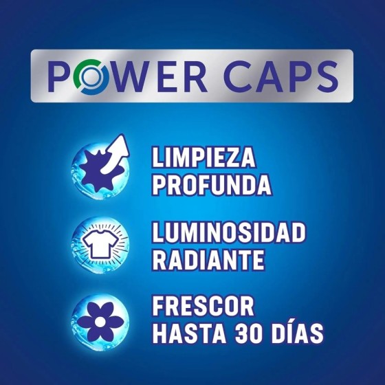 Pack de Detergente WIPP Express Power Caps cápsulas - 33 limpieza prof