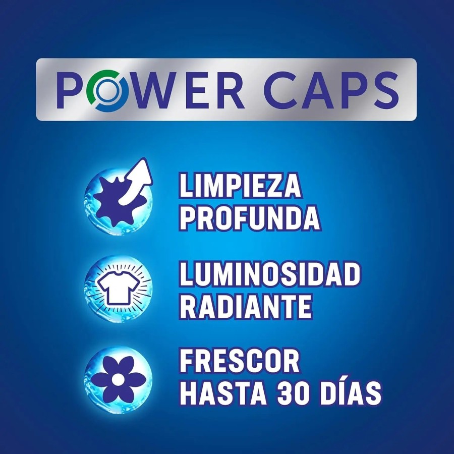 Pack de Detergente WIPP Express Power Caps cápsulas - 33 limpieza prof