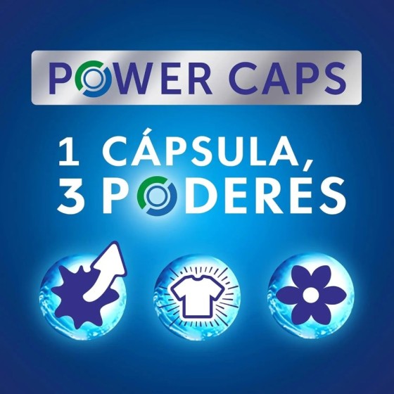 Pack de Detergente WIPP Express Power Caps cápsulas - 33 limpieza prof