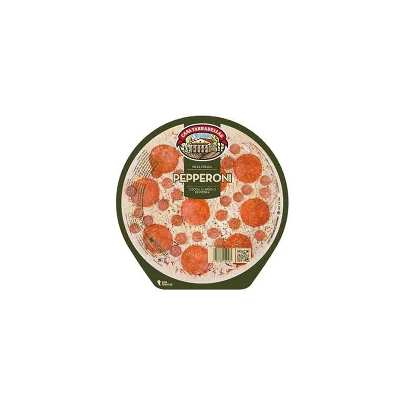 Pizza fresca de pepperoni cocida al horno de piedra - CASA TARRADELLAS