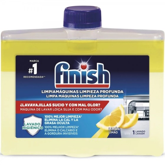 Finish Limpiamáquinas Limpieza Profunda Limón Lavavajillas 4x 250ml