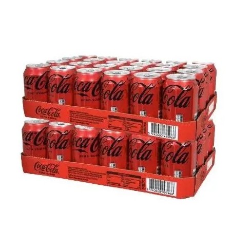 Cocacola Sabor cero zero 33cl Lata caja 48 total 15.84L 
