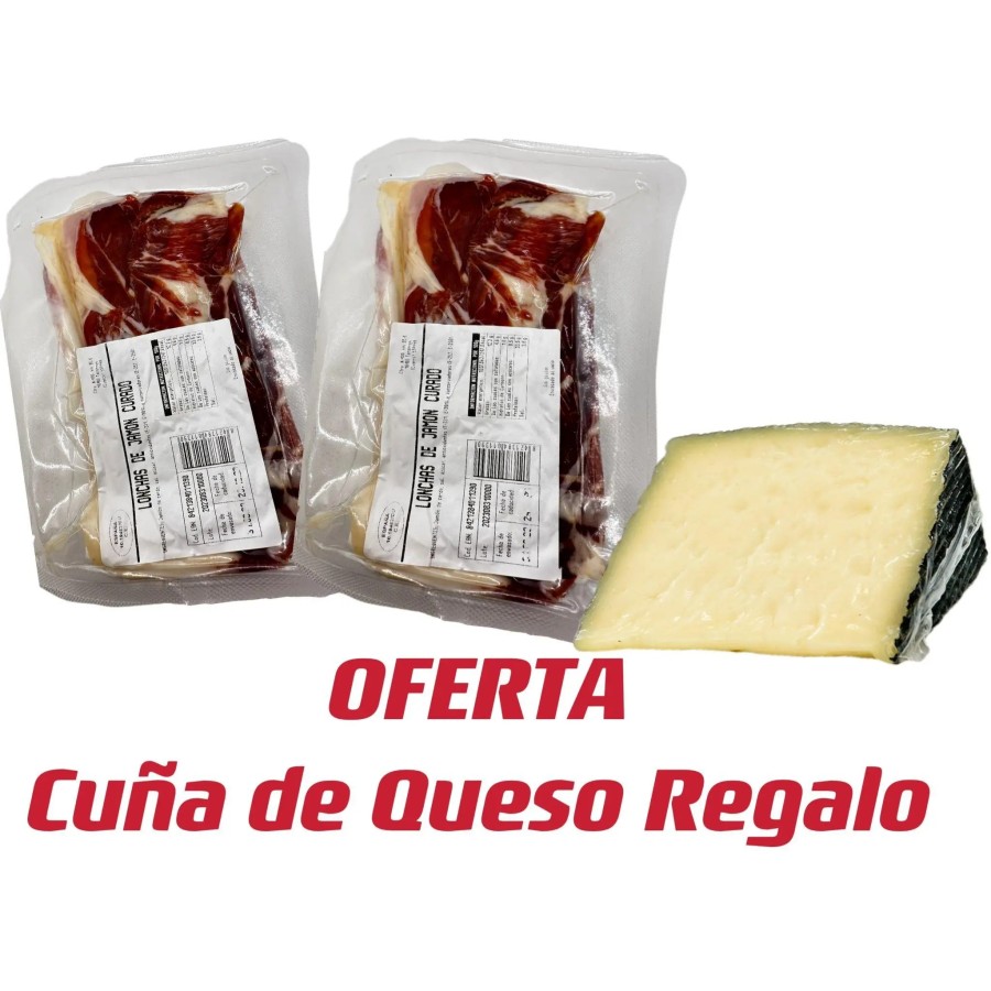 LONCHAS DE JAMON CURADO GRAN RESERVA LA JAULA 1 KILO APROX SERRANO + Q