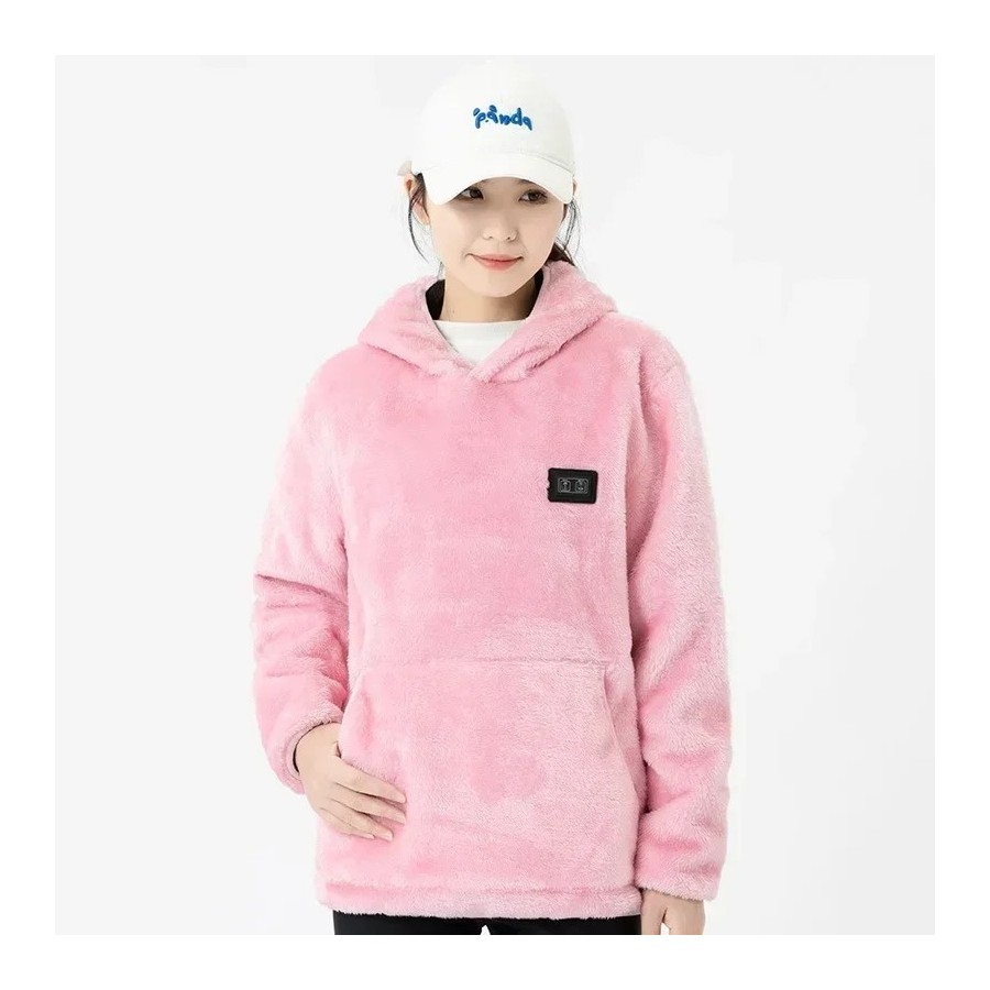 Suéter de lana de Coral con calefacción para parejas, ropa cálida con Suéter de lana de Coral con calefacción para parejas, ropa cálida con