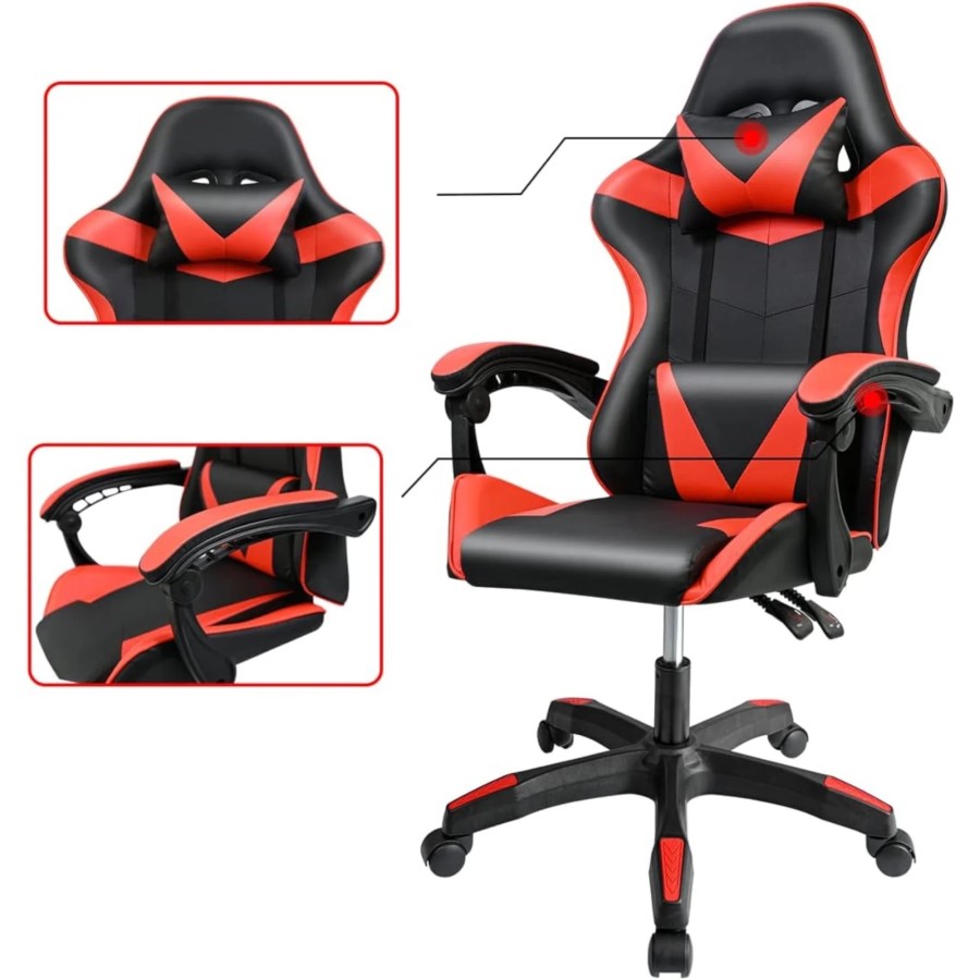 Silla Gaming para Escritorio, Oficina y Juegos Online Giratoria. Silla