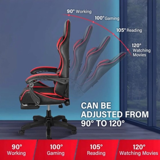 Silla Gaming para Escritorio, Oficina y Juegos Online Giratoria. Silla