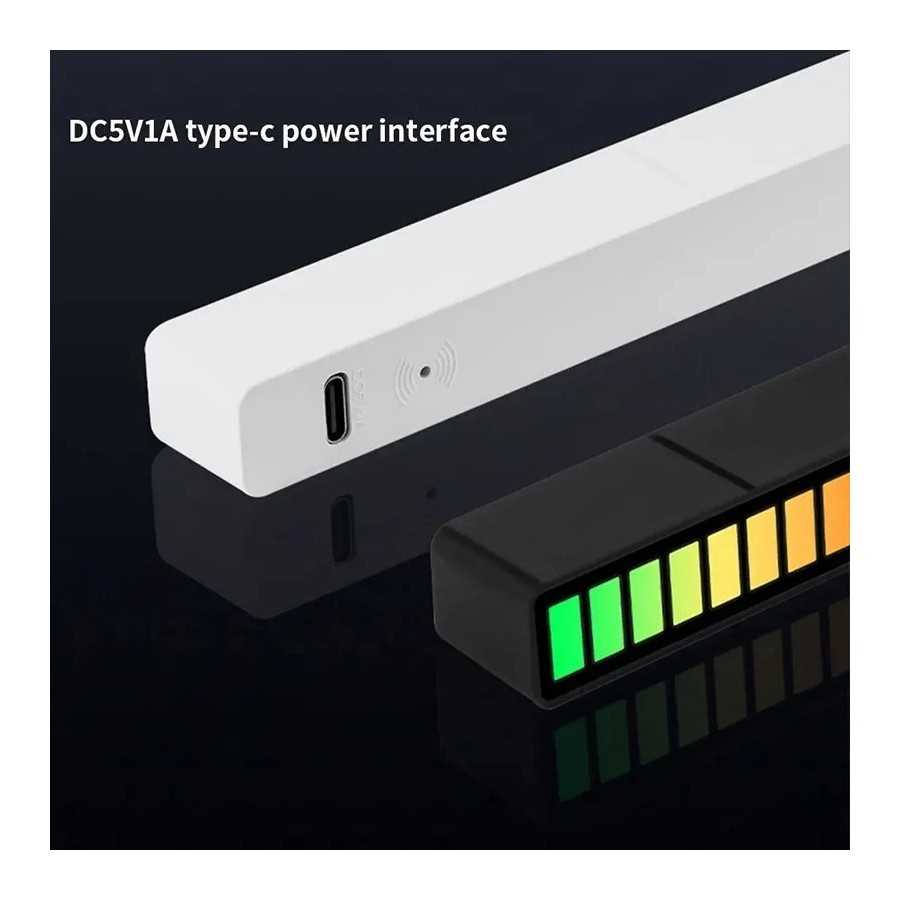 Barra de luz RGB inteligente de 32 LED, lámpara de recogida ambiental 