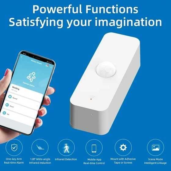 Tuya-Sensor de movimiento Zigbee PIR para el hogar, Detector infrarroj