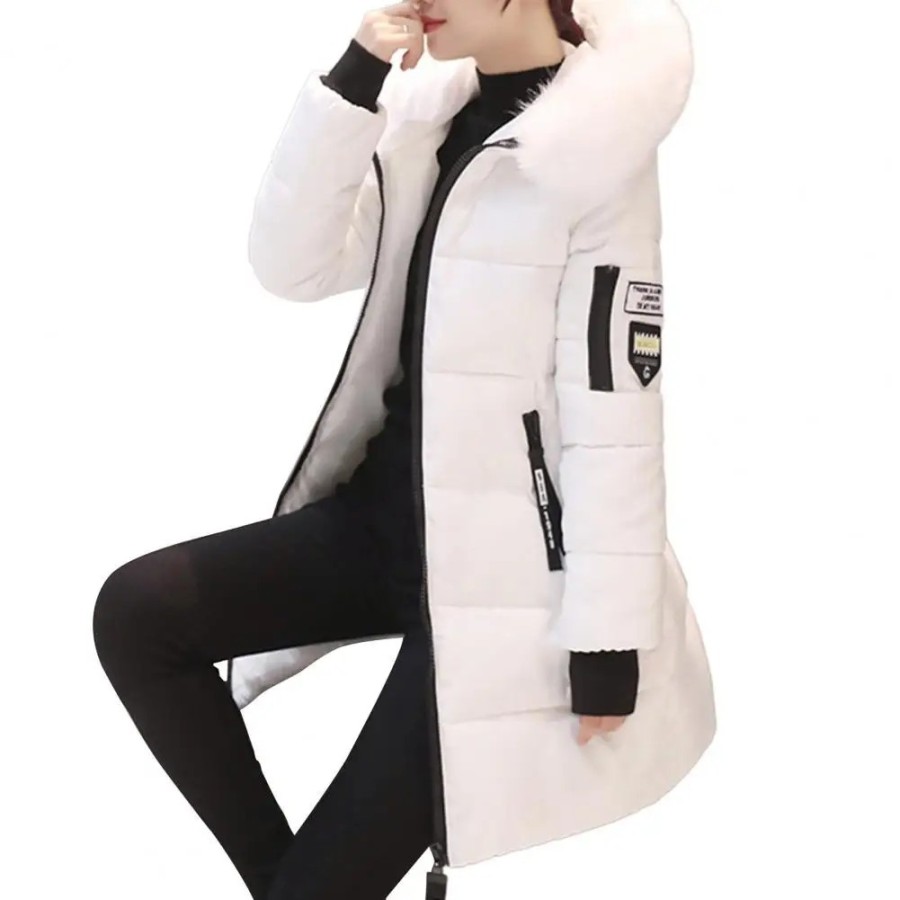 Parka de invierno para mujer, abrigos largos de algodón informales con