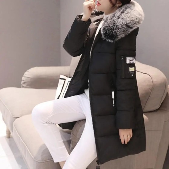 Parka de invierno para mujer, abrigos largos de algodón informales con