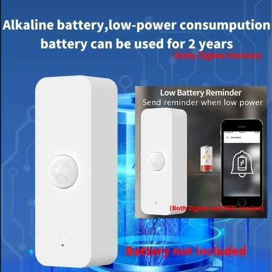 Tuya-Sensor de movimiento Zigbee PIR para el hogar, Detector infrarroj