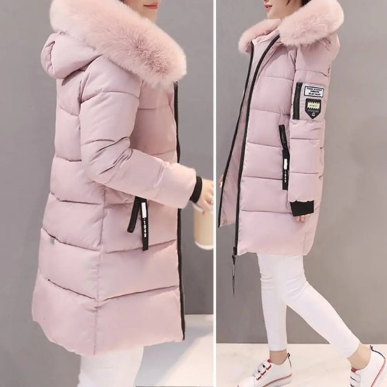 Parka de invierno para mujer, abrigos largos de algodón informales con