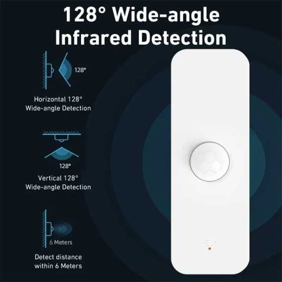 Tuya-Sensor de movimiento Zigbee PIR para el hogar, Detector infrarroj