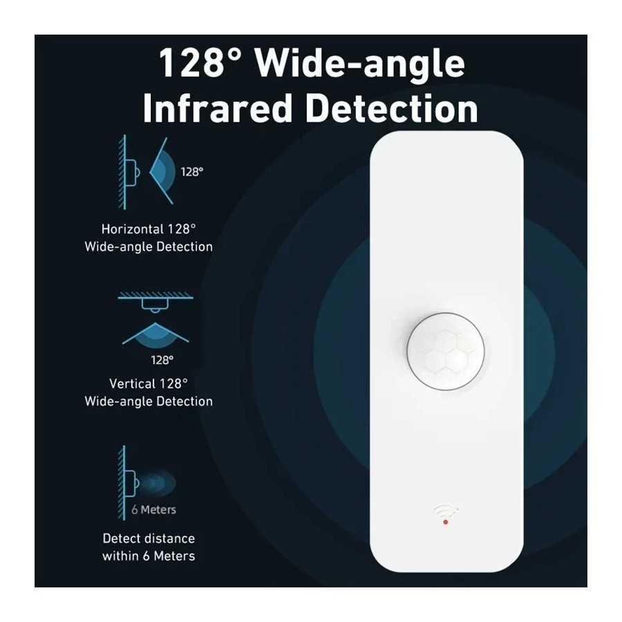Tuya-Sensor de movimiento Zigbee PIR para el hogar, Detector infrarroj