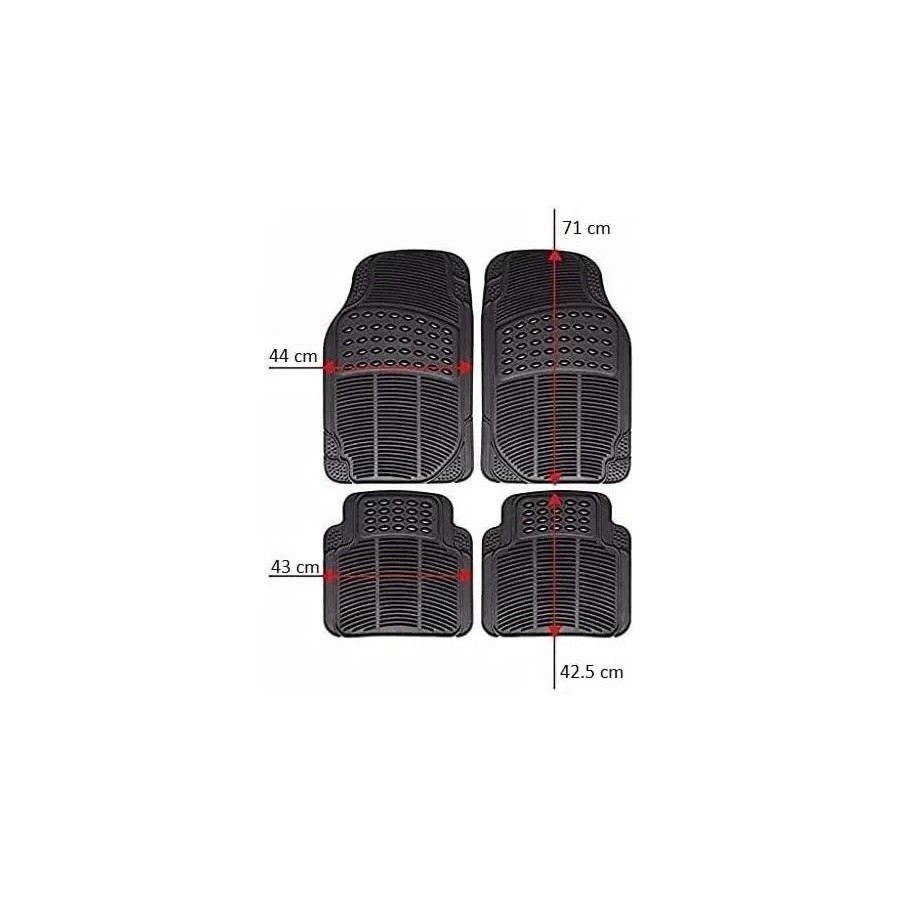 GREATOOL Set de 4 Alfombrillas de Coche, Universales para Coche, Alfom