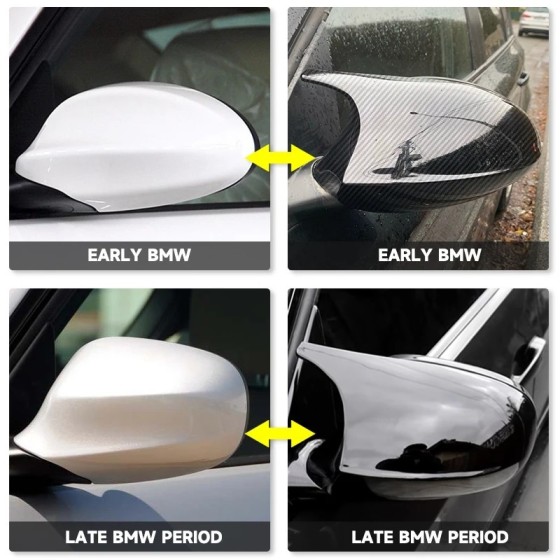 Tapa de espejo retrovisor lateral, accesorios de coche para BMW E90, E