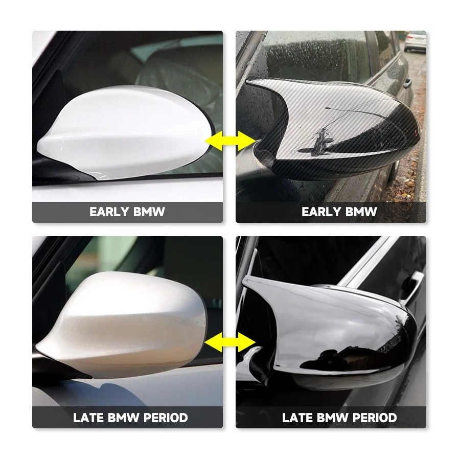 Tapa de espejo retrovisor lateral, accesorios de coche para BMW E90, E