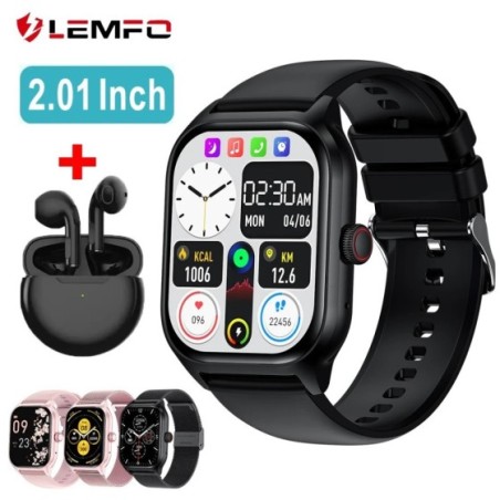 LEMFO reloj hombre reloj inteligente relojes inteligentes LT10 para hombre mujer accesorio de pulsera deportivo resistente al ag