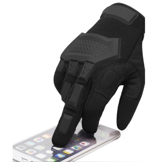 Guantes tácticos para hombre, guantes de dedo completo para Paintball,