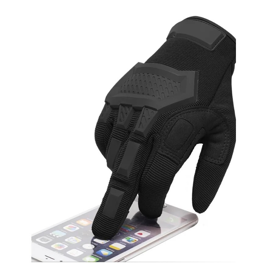 Guantes tácticos para hombre, guantes de dedo completo para Paintball,