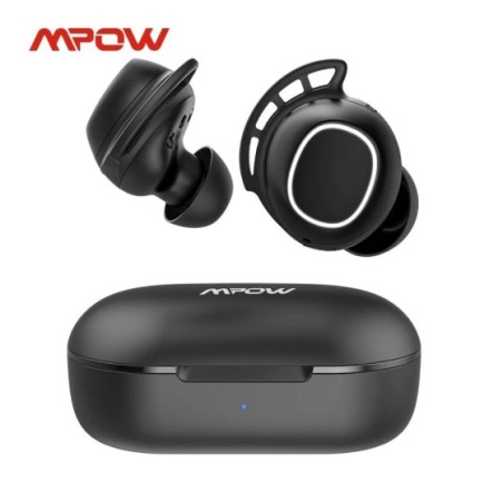Mpow-Auriculares inalámbricos IPX7, cascos con conexión Bluetooth y sonido de graves profundos, impermeables, ideal para correr 
