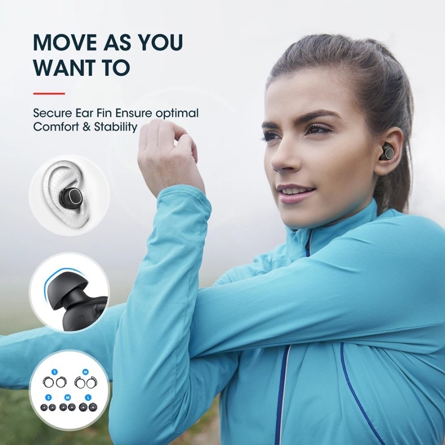 Mpow-Auriculares inalámbricos IPX7, cascos con conexión Bluetooth y so