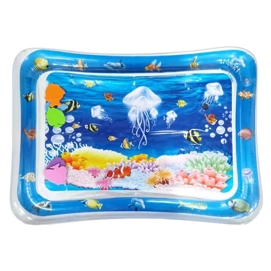 Esterilla inflable de PVC para bebé, almohadilla de Medusa blanca para Esterilla inflable de PVC para bebé, almohadilla de Medusa blanca para