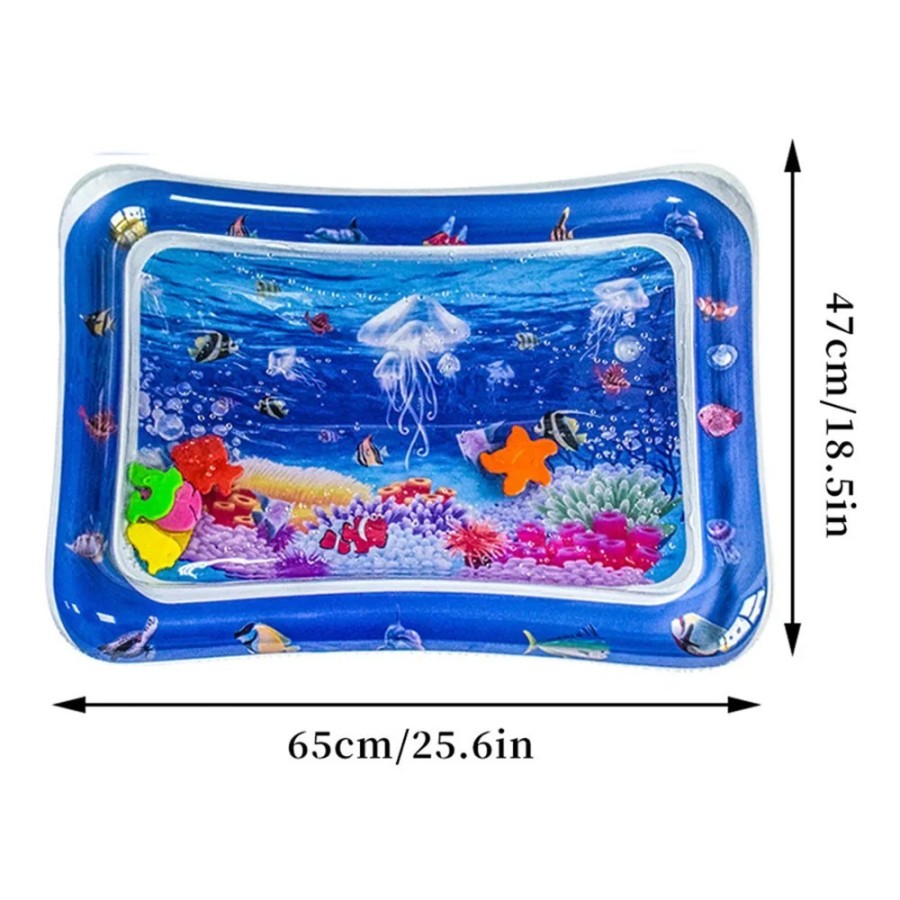 Esterilla inflable de PVC para bebé, almohadilla de Medusa blanca para