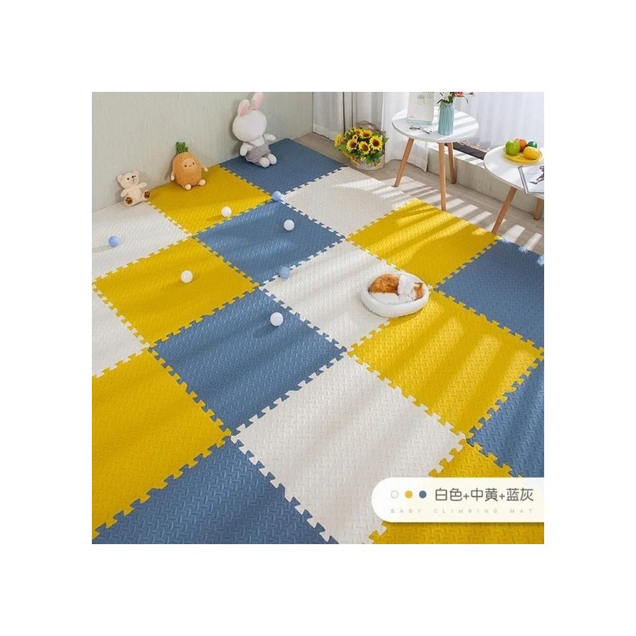 Alfombra de juegos de espuma para bebé, estera de rompecabezas de 16 p