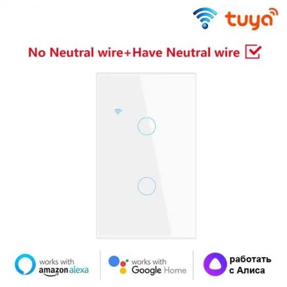 Aubess-interruptor de luz inteligente para el hogar, dispositivo inalá
