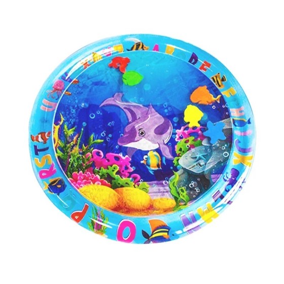 Novedosa alfombra de juego de agua redonda de PVC para bebés, área gra