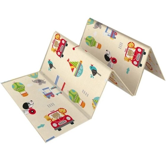 Alfombra plegable no tóxica para juegos de bebés, tapete educativo par