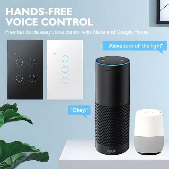 Aubess-interruptor de luz inteligente para el hogar, dispositivo inalá