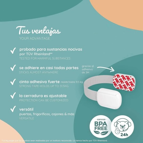 Cerraduras de Seguridad para Niños 6 Piezas Bloqueo de Seguridad, Cier