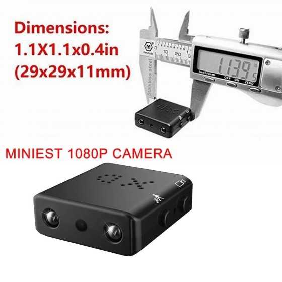 Minicámara inalámbrica 1080P, grabadora de vídeo Full HD, Wifi, visión