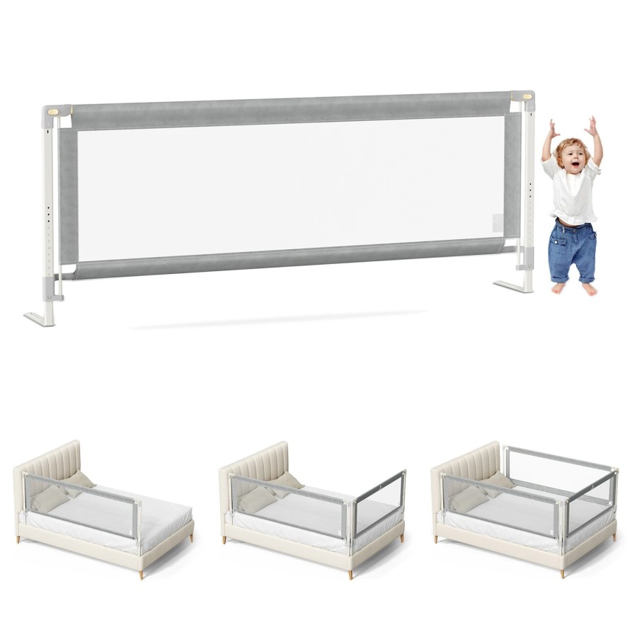 Barrera de seguridad portátil para niños, accesorio de cama para recié Barrera de seguridad portátil para niños, accesorio de cama para recié
