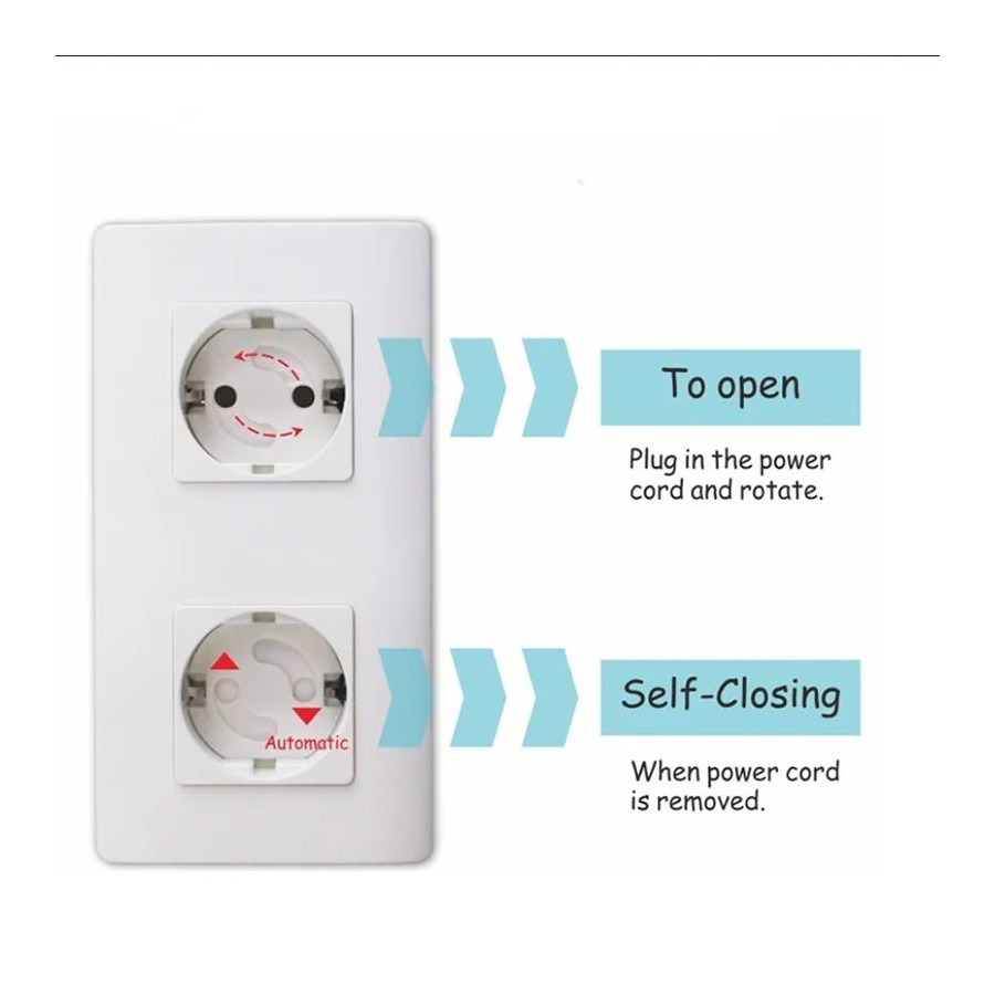 10x Protector enchufe seguridad niños bebes schuko europeo EU con adhe